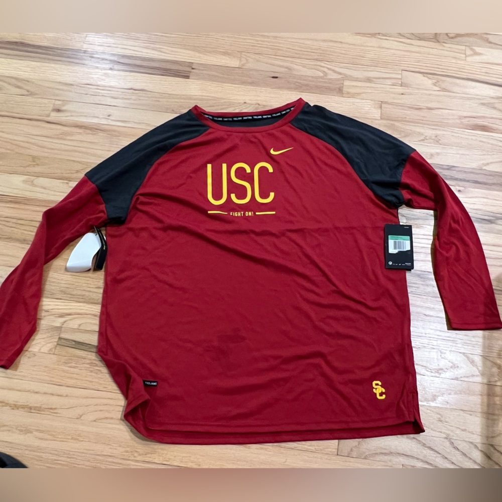 Usc Nike women dri fit long sleeve shirt.